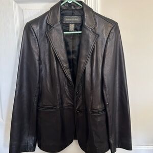Well cared for Butter soft leather women’s coat size 8